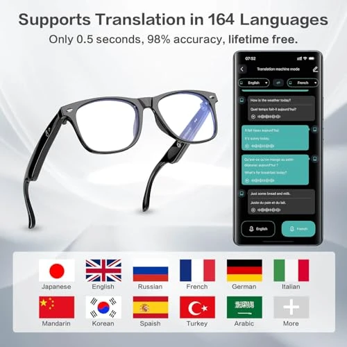 Smart Glasses with AI Translation and Bluetooth — Smart Glasses, EarlySincere