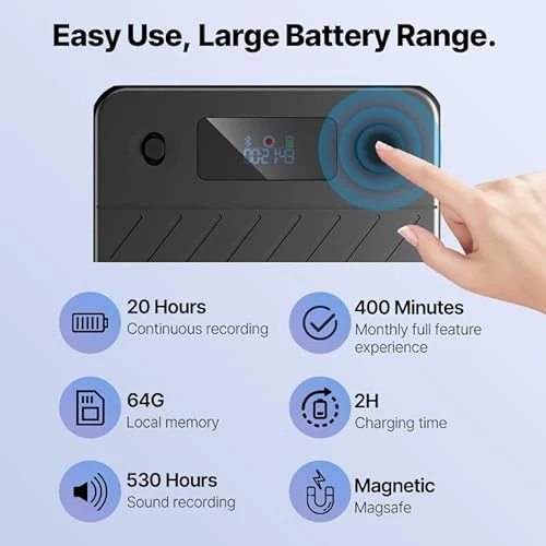 Voice Recorder with App Control — Voice Recognition & Productivity Software, STUNLUX