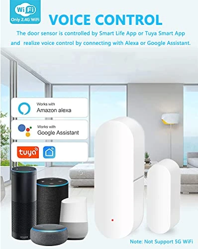 WiFi Door and Window Sensor — Smart Home Security, ORIKLON