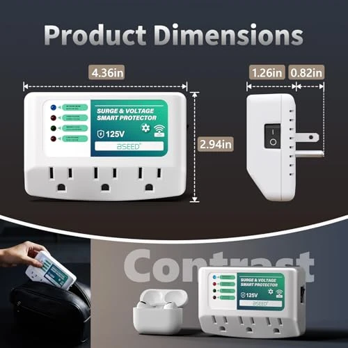 WiFi Smart Plug with Surge Protection — Power Guardians, BSEED