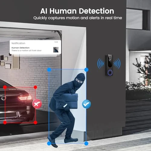 1080p WiFi Video Doorbell Camera — Smart Home Security, VanaOrbi