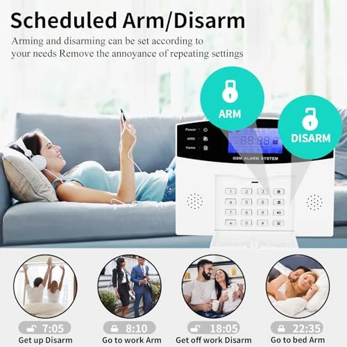24-Piece Wireless DIY 4G WiFi GSM Home Burglar Alarm System — Smart Home Security, D1D9