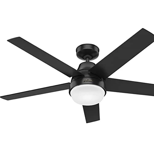 Aerodyne Ceiling Fan 52 inches Matte Black — Ceiling Fans & Accessories, Hunter