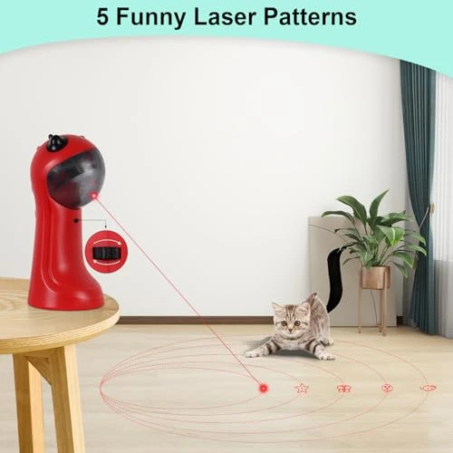 Automatic Motion-Activated Cat Toy with Adjustable Light — Cat Playthings, TBTeek