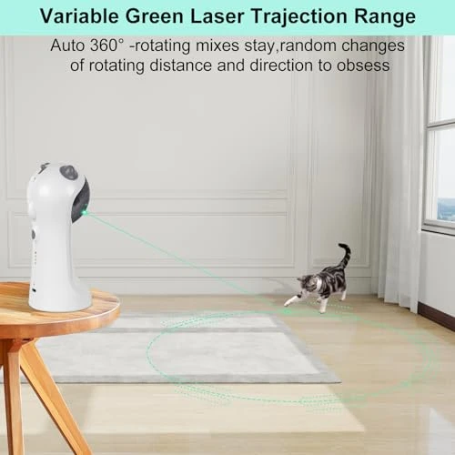 Automatic Motion-Activated Cat Toy with Green Light — Cat Playthings, TBTeek
