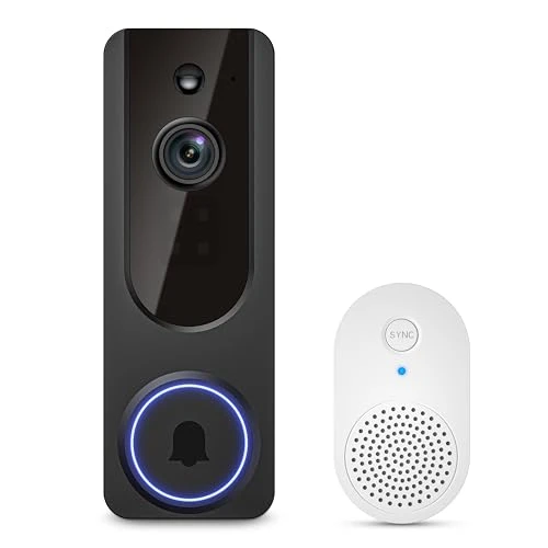 Doorbell Camera Wireless with Indoor Receiver — Motion Sensors, Hubposh