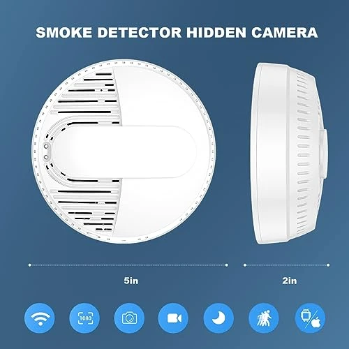 Hidden Camera Smoke Detector — Outdoor Security Cameras, LIZVIE