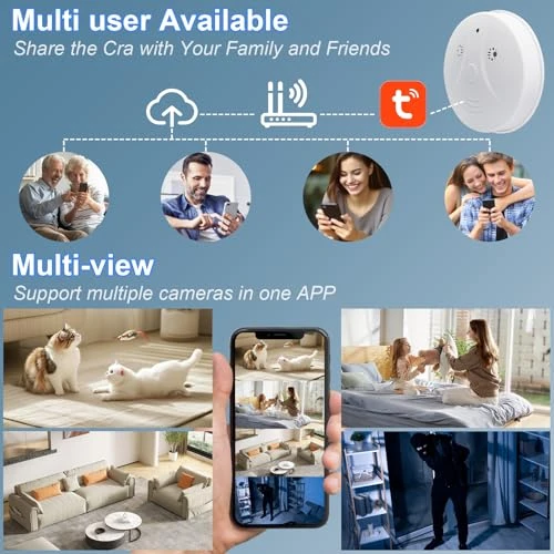 Hidden Camera Smoke Detector — Outdoor Security Cameras, UYIKOO