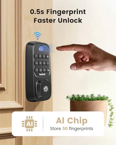 Smart Deadbolt Lock with Fingerprint and Keypad — Deadbolts, Lockzo