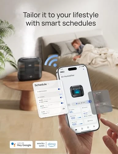 Smart Humidifier for Bedroom, Top Fill Supersized Humidifier Large Room — Air Moisturizers, Dreo