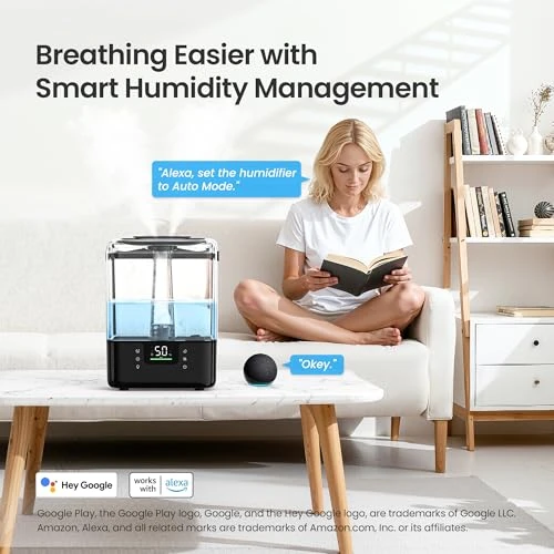 Smart Humidifier with Essential Oil Diffuser — Air Moisturizers, MERONTE