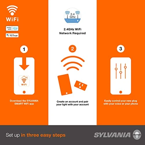 WiFi Smart Plug, Voice Control, Compatible with Alexa and Google Home, Timer, On/Off, White - 4 Pack — Smart Home Hubs & Controllers, LEDVANCE