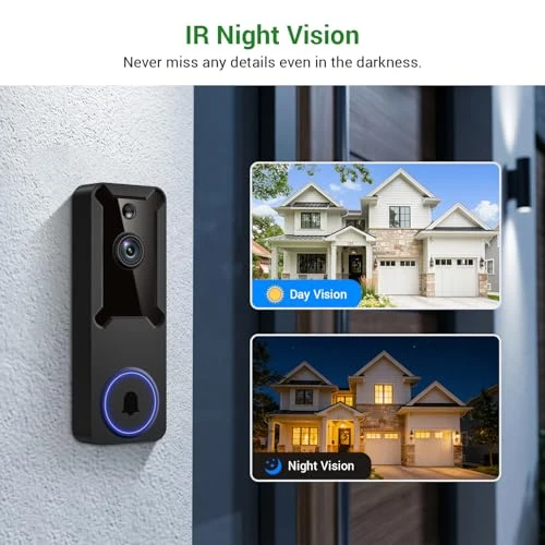 Wireless Wi-Fi Video Doorbell Camera — Smart Home Security, SiloPosh