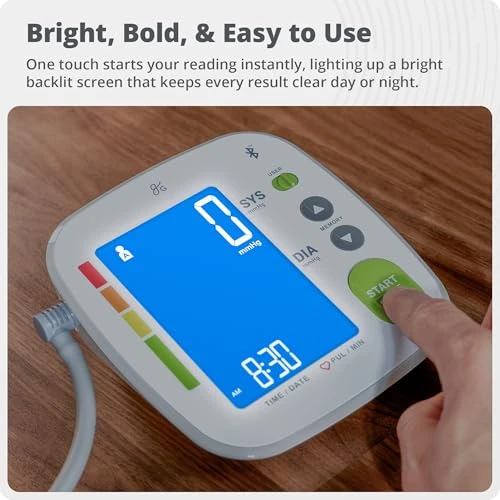 Bluetooth Blood Pressure Monitor with Extra Large Cuff — Blood Pressure Monitors, Greater Goods
