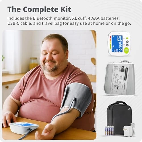Bluetooth Blood Pressure Monitor with Extra Large Cuff — Blood Pressure Monitors, Greater Goods