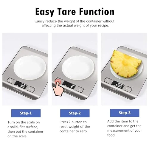 Digital Kitchen Food Scale — Weight Management Tools, NUTRI FIT