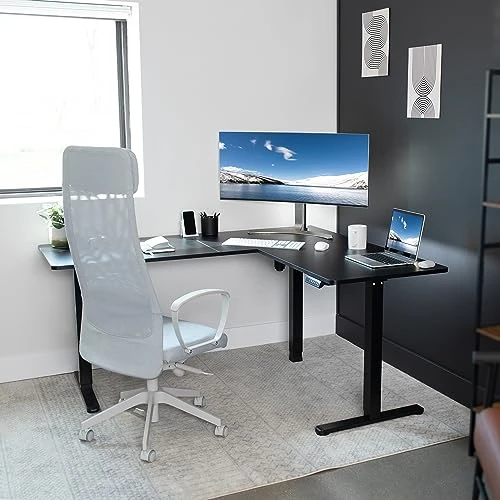 Electric Corner L-Shaped Standing Desk — Office, VIVO