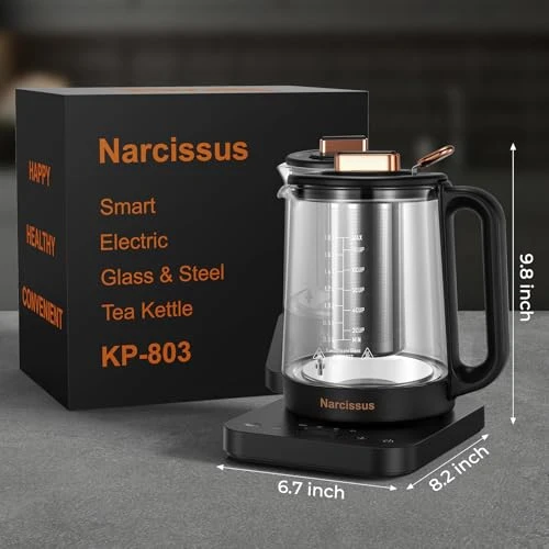 Electric Kettle with Temperature Control and Removable Infuser — Kettles & Tea Machines, Narcissus