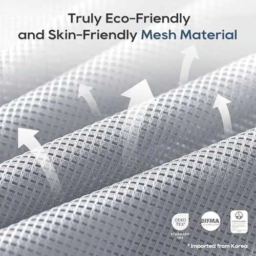 Ergonomic Mesh Office Chair with Footrest — Desk Chairs, COLAMY