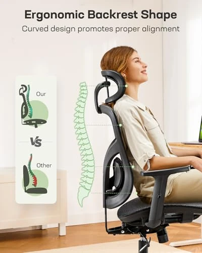 Ergonomic Mesh Office Chair — Desk Chairs, Marsail