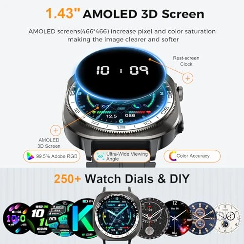 Fitness Smartwatch with AMOLED Display — Smartwatches, Soudorv