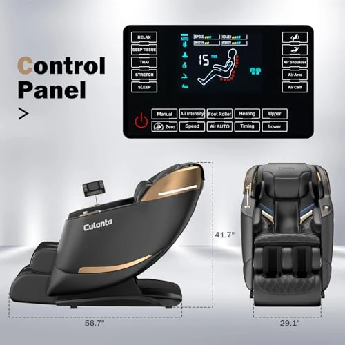 Massage Chair Full Body, Zero Gravity SL-Track Shiatsu Massage Recliner Chair with Body Scan, Airbags, Foot Rollers,... — Massage Chairs, Culanta