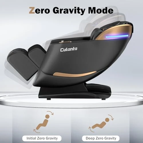 Massage Chair Full Body, Zero Gravity SL-Track Shiatsu Massage Recliner Chair with Body Scan, Airbags, Foot Rollers,... — Massage Chairs, Culanta