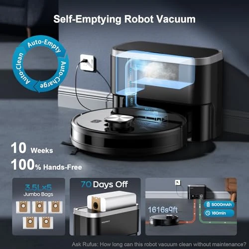 Robot Vacuum and Mop Combo — Smart Cleaning Robots, MAMNV