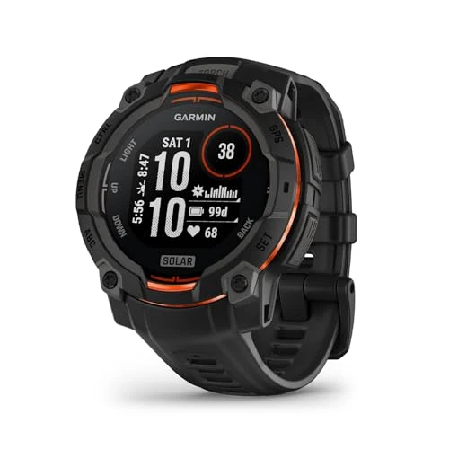 Rugged Outdoor GPS Smartwatch with Solar Charged Display and Built-in Flashlight — GPS Units, Garmin