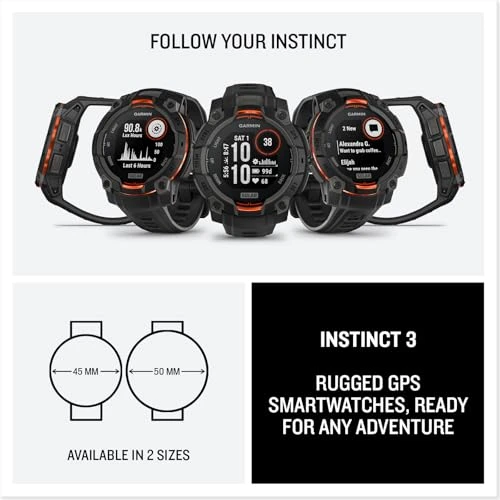 Rugged Outdoor GPS Smartwatch with Solar Charged Display and Built-in Flashlight — GPS Units, Garmin