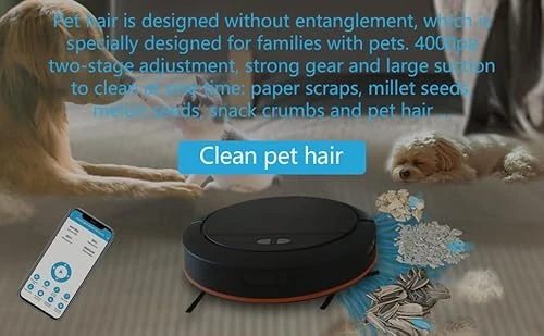 Self-Emptying Robot Vacuum and Mop Combo — Smart Cleaning Robots, Generic