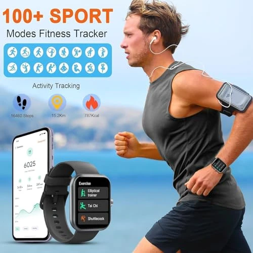 Smart Watch with Bluetooth Calling and Fitness Tracking — Smartwatches, Fempoin