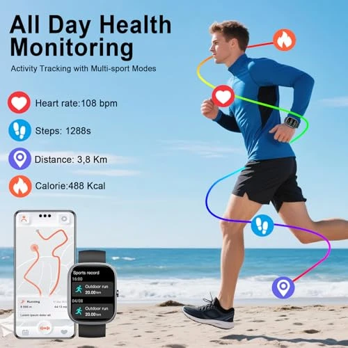 Smart Watch with Call Function and Health Tracking — Smartwatches, Jugeman