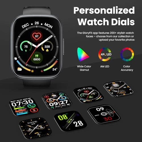 Smart Watch with Touch Screen, Fitness Tracker, Heart Rate Monitor, and Bluetooth Calling — Smartwatches, Poounur