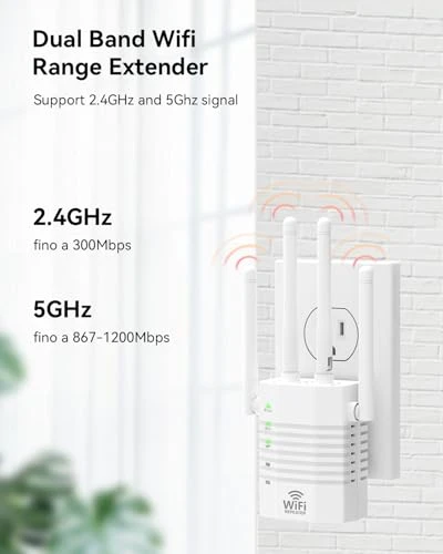 WiFi Signal Booster with 4 Directional Antennas — Repeaters, GEYILO