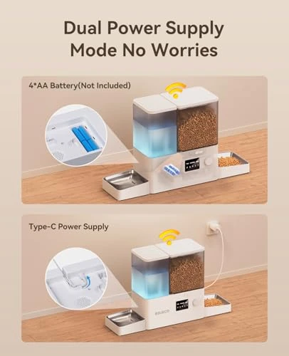 Automatic Cat Feeder and Gravity Water Dispenser — Automatic Feeders, ROJECO