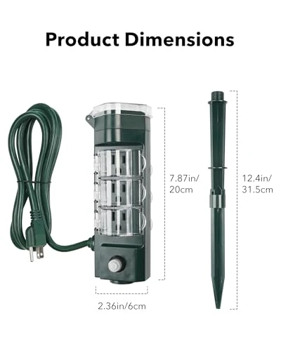 Outdoor Smart Plug Waterproof with 6 Outlets — Plugs, HBN