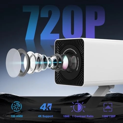 Portable Projector with Auto Keystone Correction — Home Theater Projectors, Maypug