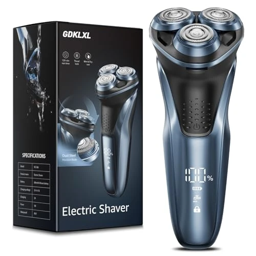 Rechargeable Electric Razor — Nose & Ear Trimmers, GDKLXL