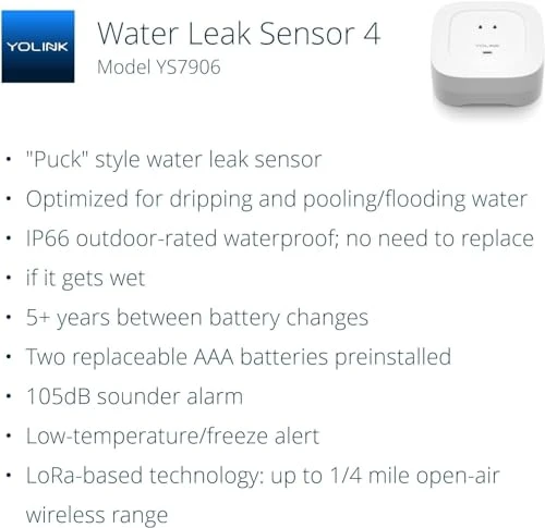 Smart Home Starter Kit with SpeakerHub and Water Leak Sensors — Water Leak Detection Systems, YoLink