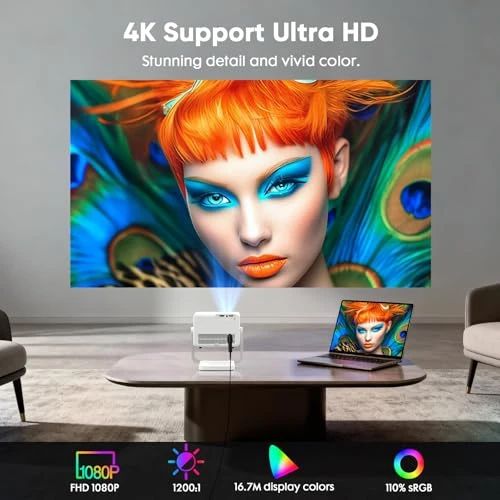 Smart Mini Projector with WiFi and Bluetooth — Home Theater Projectors, YINCODI