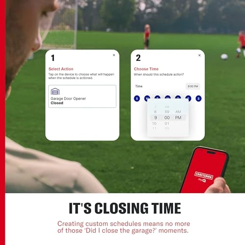 Ultra-Quiet Smart Belt Drive Garage Door Opener with Wi-Fi and Battery Backup, Craftsman