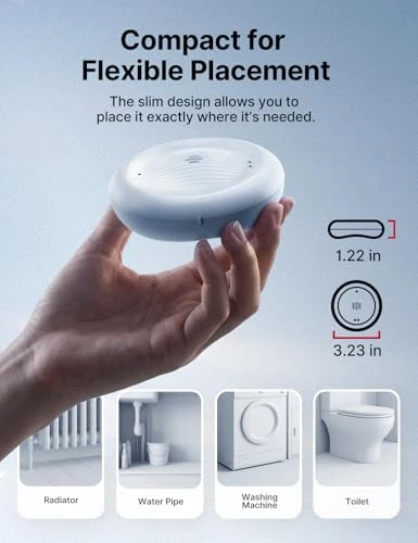 Wi-Fi Water Leak Detector with Low-Temperature Sensor — Water Leak Detection Systems, X-Sense