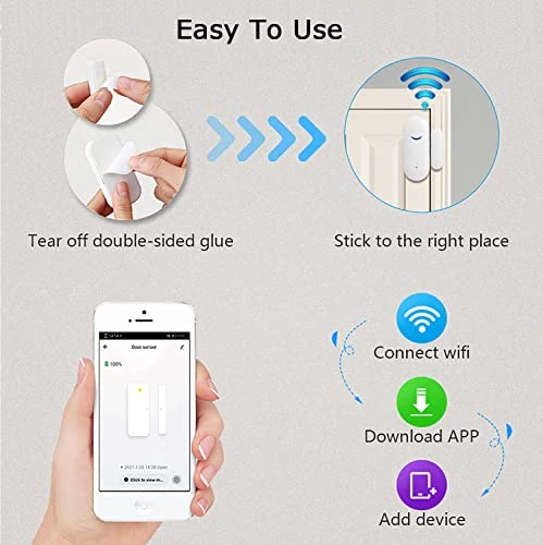 WiFi Door Window Sensor Detector, Gaoducash