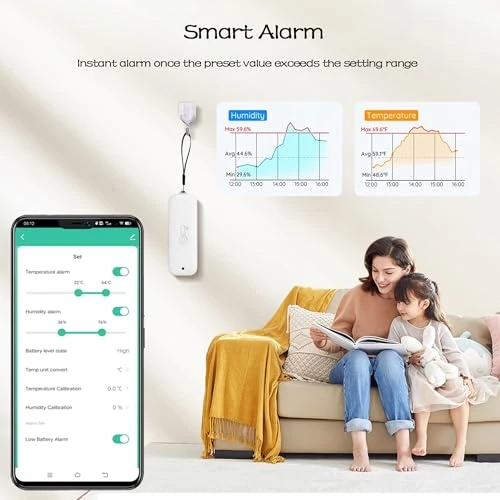 WiFi Hygrometer Thermometer Sensor — Home Climate Control, PHOVOLT