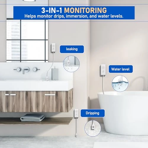 WiFi Water Leak Detector with Cable — Water Leak Detection Systems, BSEED