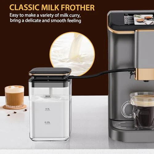 Espresso Maker With Milk Frother — Coffee & Espresso Combos, GustoWave