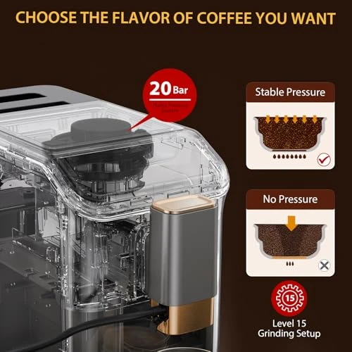 Espresso Maker With Milk Frother — Coffee & Espresso Combos, GustoWave