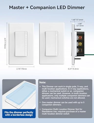 Multi-Location Dimmer Light Switch — Smart Switch, ELEGRP
