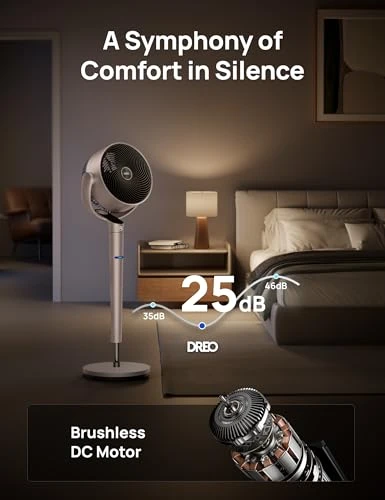 Smart Fan with Position-based Oscillation — Stand Fans, Dreo